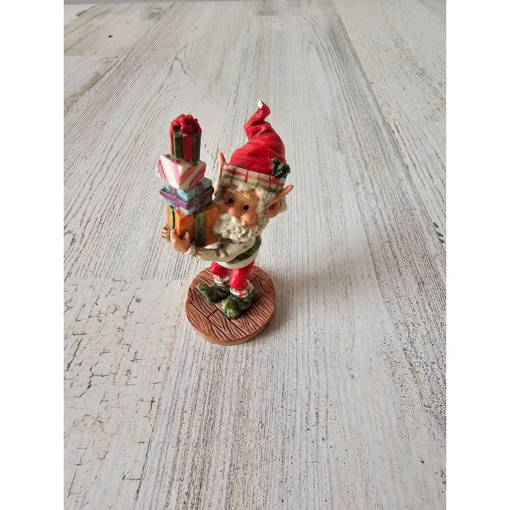 Enesco buster elf presents‎ AS IS North Pole village Xmas tree figurine